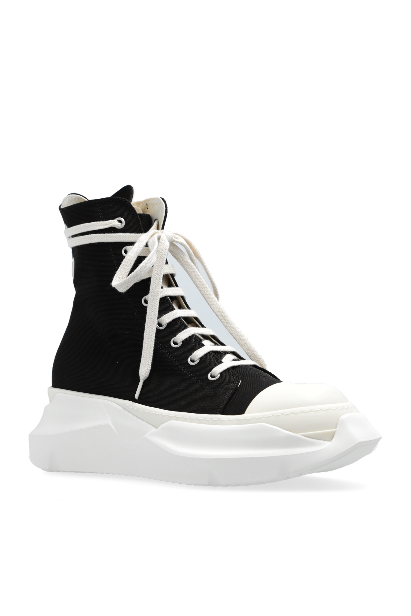 Black Ankle-high 'Lido Abstract' sneakers Rick Owens DRKSHDW